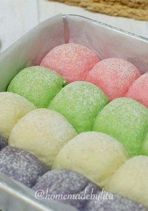 Foto resep Japanese milk bun bread isi lotus biscoff lembut banget tanpa telur