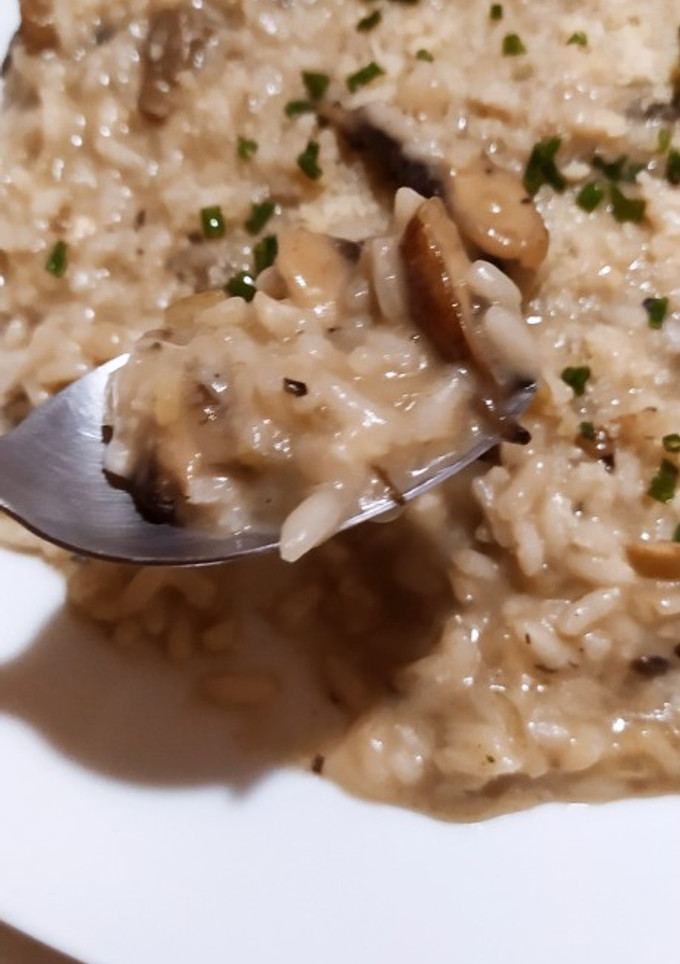 Una foto de Risotto De Arroz y Hongos