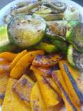 Verduras asadas en la Planchetta