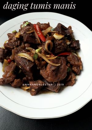 Foto resep Daging Tumis Manis