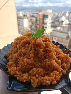 صورة لوصفة برغل على بندورة بطريقتي