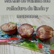 Muffins de manzana, mascabo y harina integral