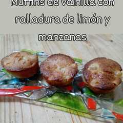 A picture of Muffins de manzana, mascabo y harina integral.