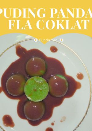 Foto resep Puding pandan fla coklat