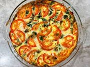 A picture of vegetarian quiche