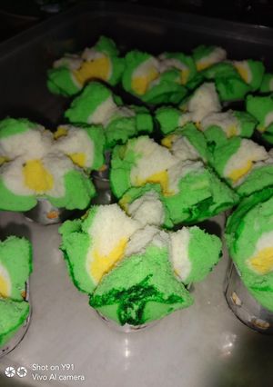 Foto resep Bolu kukus semangka anti gagal, tanpa soda