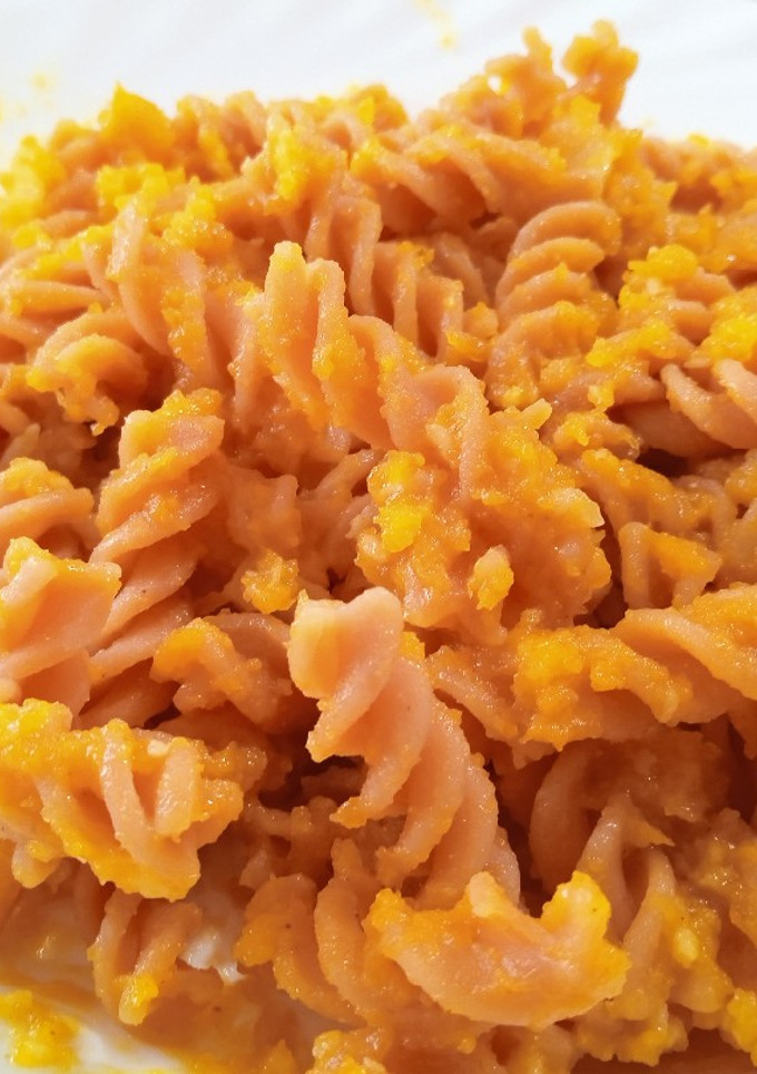 Una foto de Salsa de calabaza para pasta de lentejas