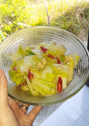Foto resep Tumis sawi telor simpel