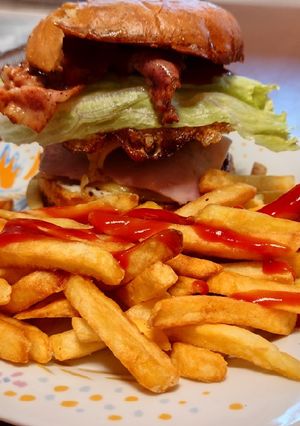 Φωτογραφία της συνταγής Δίπατο μπέργκερ 🍔 για γερά σαγόνια !!