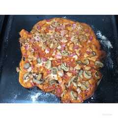 Foto principal de Pizza de avena casera
