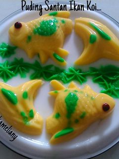 Foto resep Puding Santan Ikan Koi...