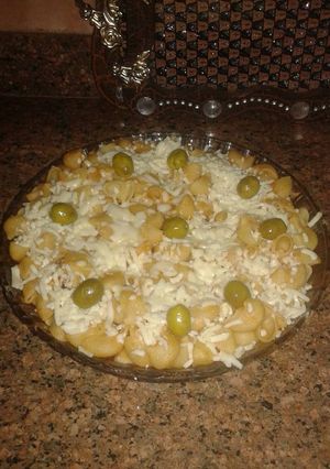 صورة لوصفة معكرونة بجبنة الموزاريلا