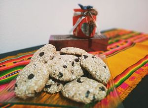 Una foto de Galletas de avena, banana y miel con choco chips