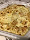 Gratin de navets blancs au stilton,ail et 4 épices