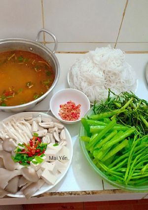 Hình của món Lẩu thái chay.