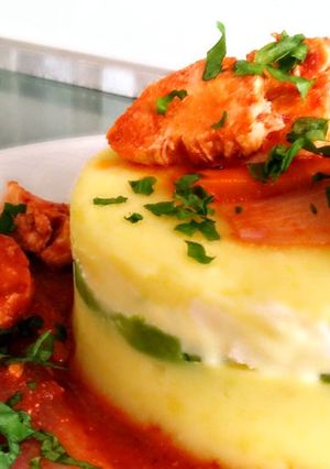 Una foto de Causa Escabechada de pollo👍🇵🇪
