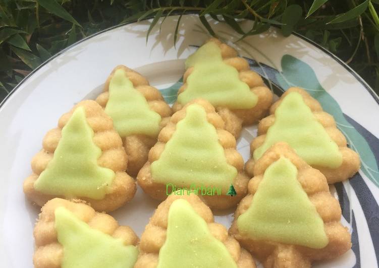 Recipe: Yummy Pine Cookies 🌲With Lemon Sugar/ Kukis Cemara topping Gula Lemon