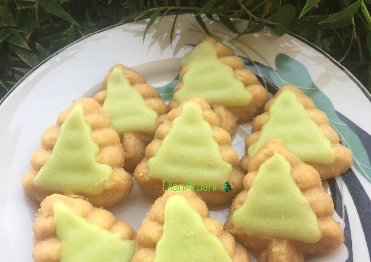 Pine Cookies 🌲With Lemon Sugar/ Kukis Cemara topping Gula Lemon