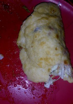 A picture of Home made shawarma.
