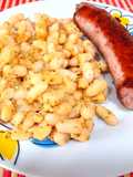Botifarra amb mongetes { butifarra con alubias }