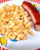 Botifarra amb mongetes { butifarra con alubias }