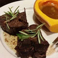 A picture of Brad's stove top braised lamb chops.