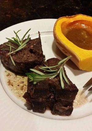 A picture of Brad's stove top braised lamb chops.