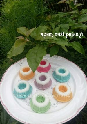 Foto resep Apem Nasi Pelangi
