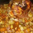 دجاجه على قنينه وبالخضار 🍗🍗😀