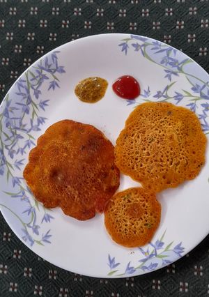 A picture of Instant Sattu Dosa.