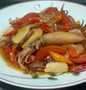 Cara Sederhana Membikin Resep  Asam manis cumi asin saus tiram yang Lezat, Menggugah Selera