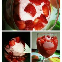 A picture of Strawberry Yoghurt🍓🍧.