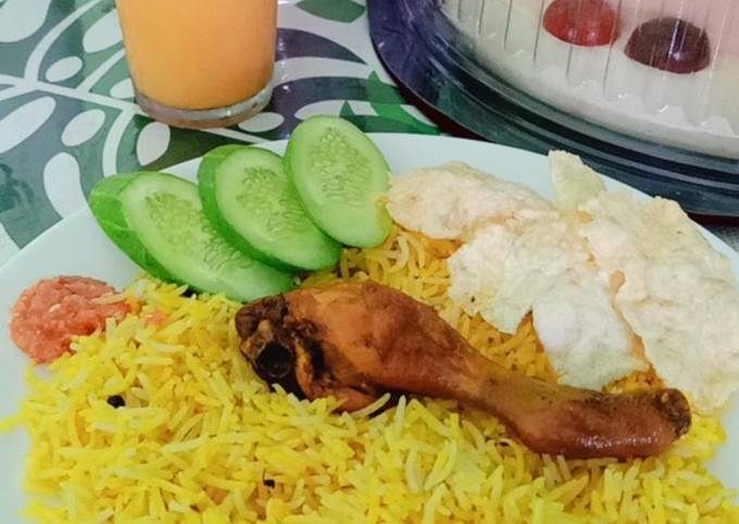 Nasi mandhi ayam Magicom