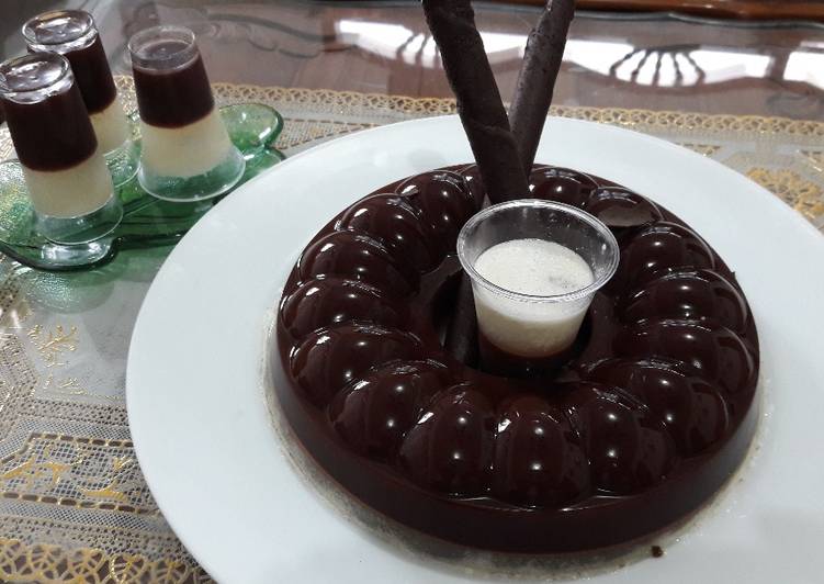 Puding cokolatos lapis busa milk sehat🍫