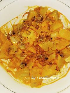 Foto resep Salad kentang pedas manis