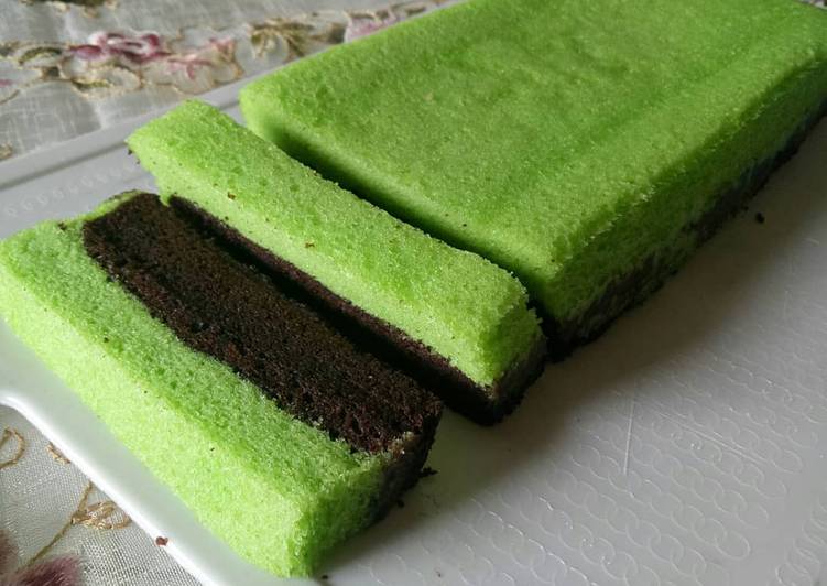 Brownies Coklat Pandan