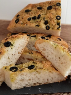 Una foto de Focaccia de perejil y ajo