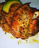 Mamposteao de Gandules con Pollo a la Naranja