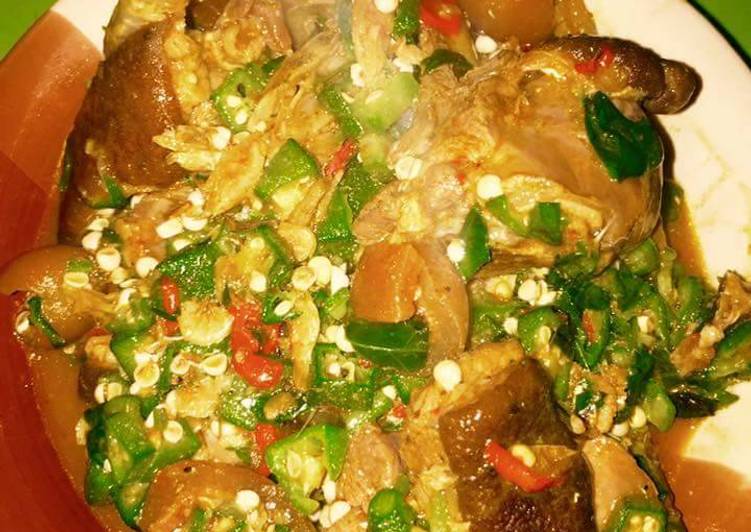 Recipe of Ultimate Okro soup with goat meat