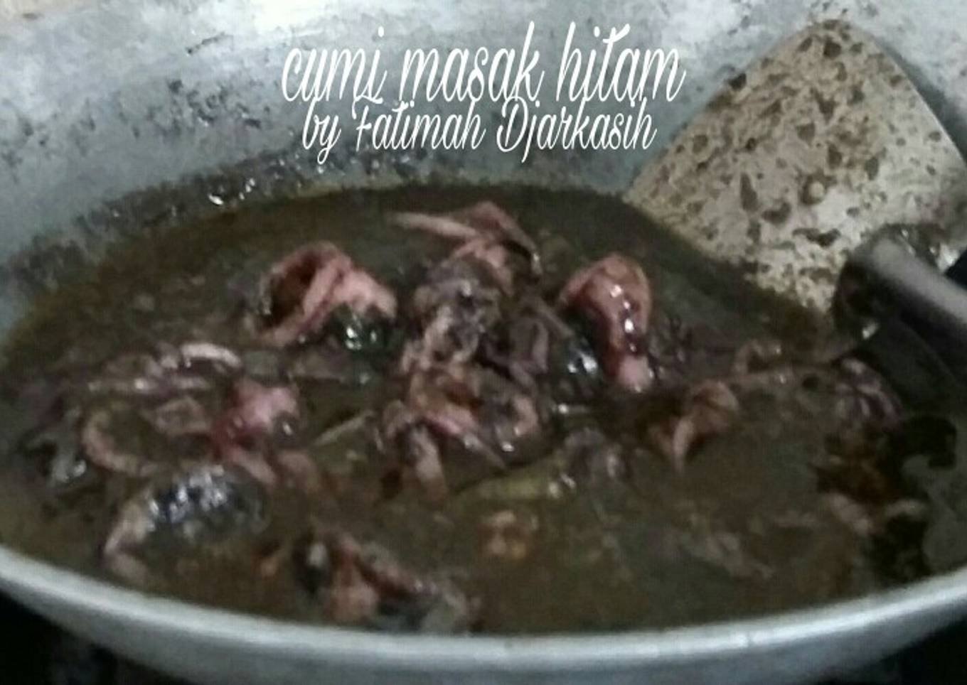 cumi hitam masak