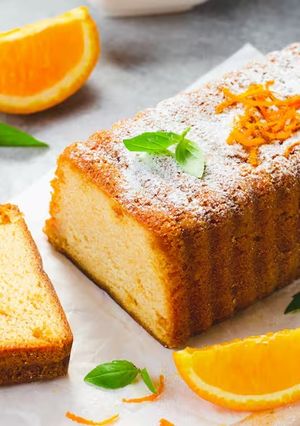 Una foto de Budín de naranja