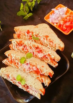 A picture of Veg Mayo Sandwich.
