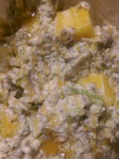 A picture of Avocado mango overnight oats.