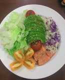 🏖 Salad Bơ Cá Hồi Eat Clean