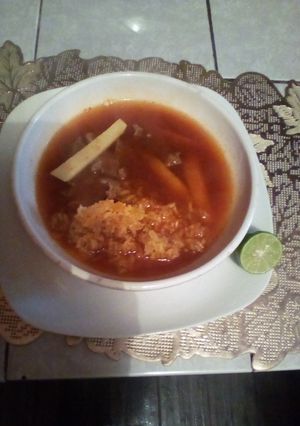 Una foto de Receta familiar: chilposo de cecina