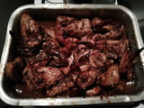 Alitas en salsa BBQ