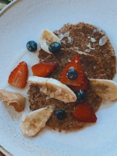 Foto de Panquecas de Chocolate e Aveia