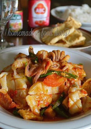 Foto resep Sotong Asam pedas