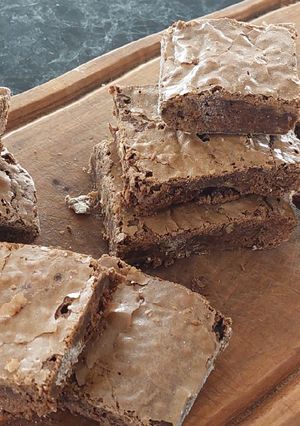 Una foto de Brownie Fácil con Milo