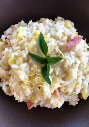 Φωτογραφία της συνταγής Risotto με κολοκυθάκια και σαλάμι αέρος